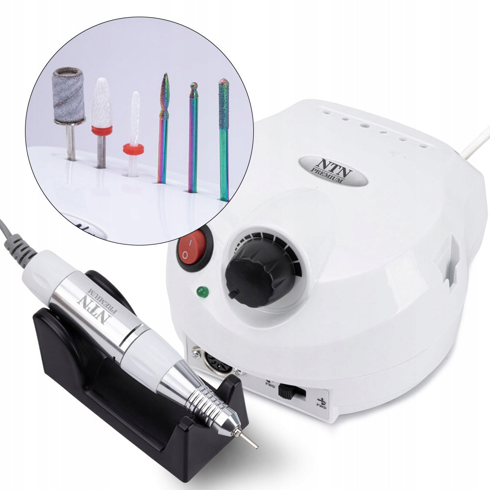 Professional Nail Milling Machine NTN DM202 65W White Pedicure Manicure