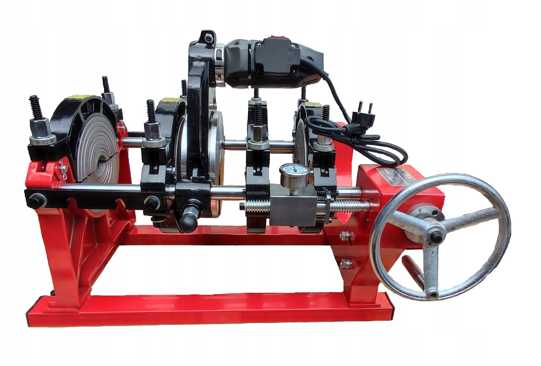 Professional PP PE PVDF HDPE 50-160 Pipe Butt Welding Machine With Pressure Gauge Manufacturer code 50-160z mano