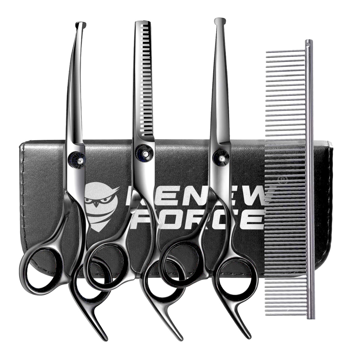 Professional SHARP Dog Haircut Scissors Set of 7in1 Case Packaging status original
