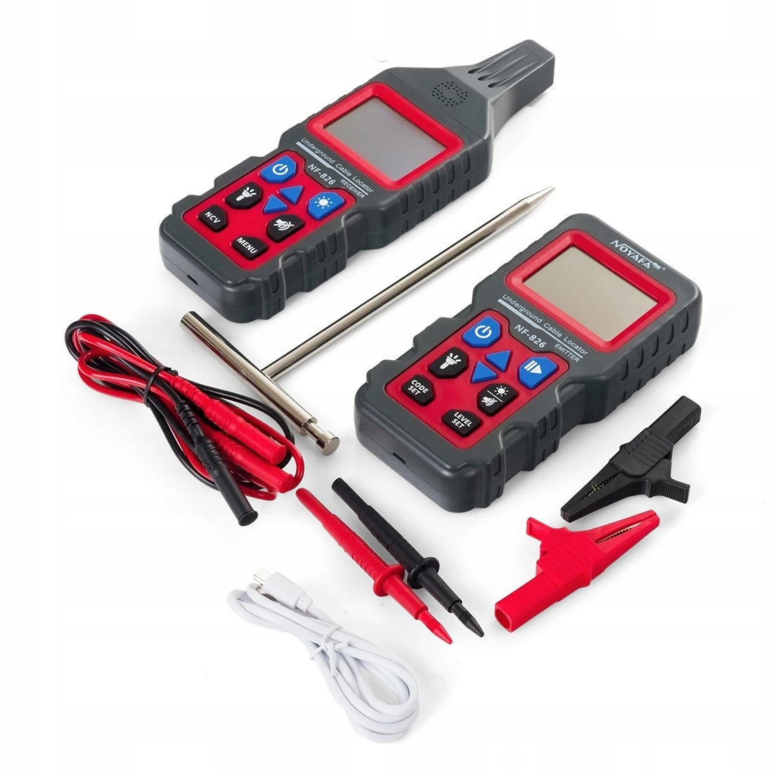 Professional detector, locator and cable detector Noyafa NF-826 Batteries included yes
