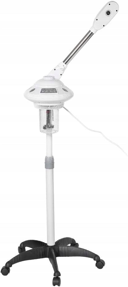 Professional facial steamer on spa pedestal salon ozone cleansing
