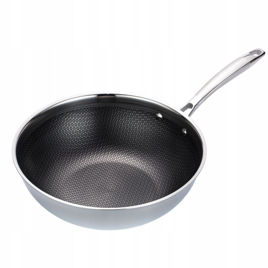 Professional frying pan WOK stainless steel 30cm | Maestro MR-1224-30