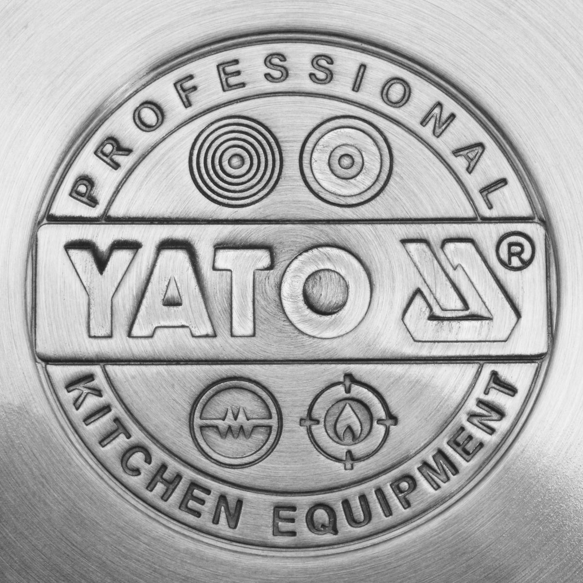 Professional stainless induction frying pan Ø28 cm Yato YG-00102 Brand Yato