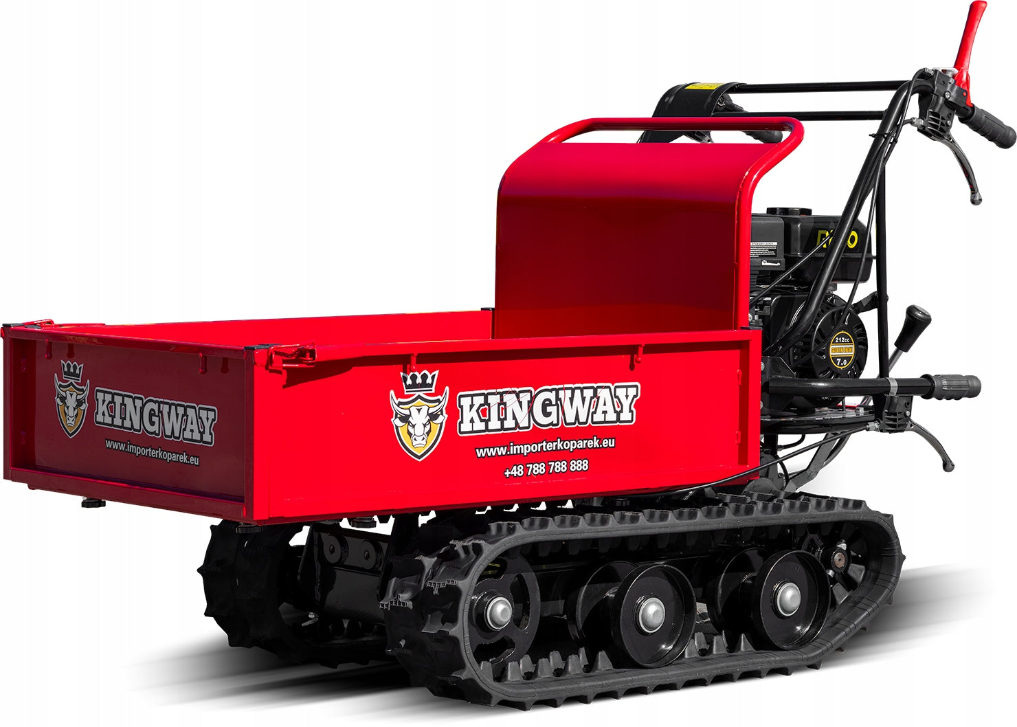 Professional tracked dumper Diesel wheelbarrow KINGWAY 7KM 500KG VIP