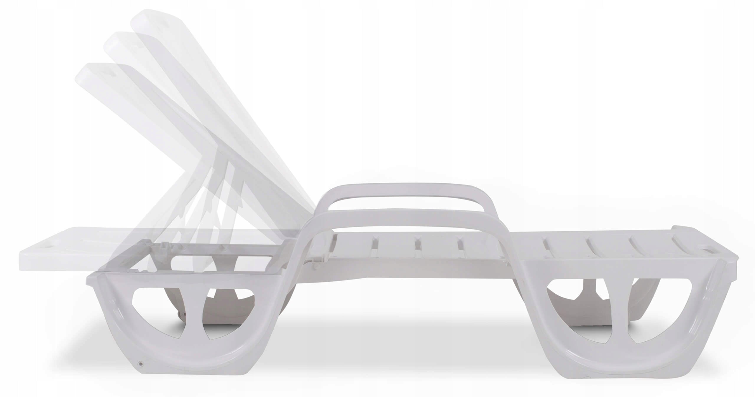 Profiled pool couch FLORIDA white SPA Color white