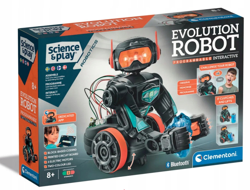 Programozható játékrobot Evolution Robot Clementoni
