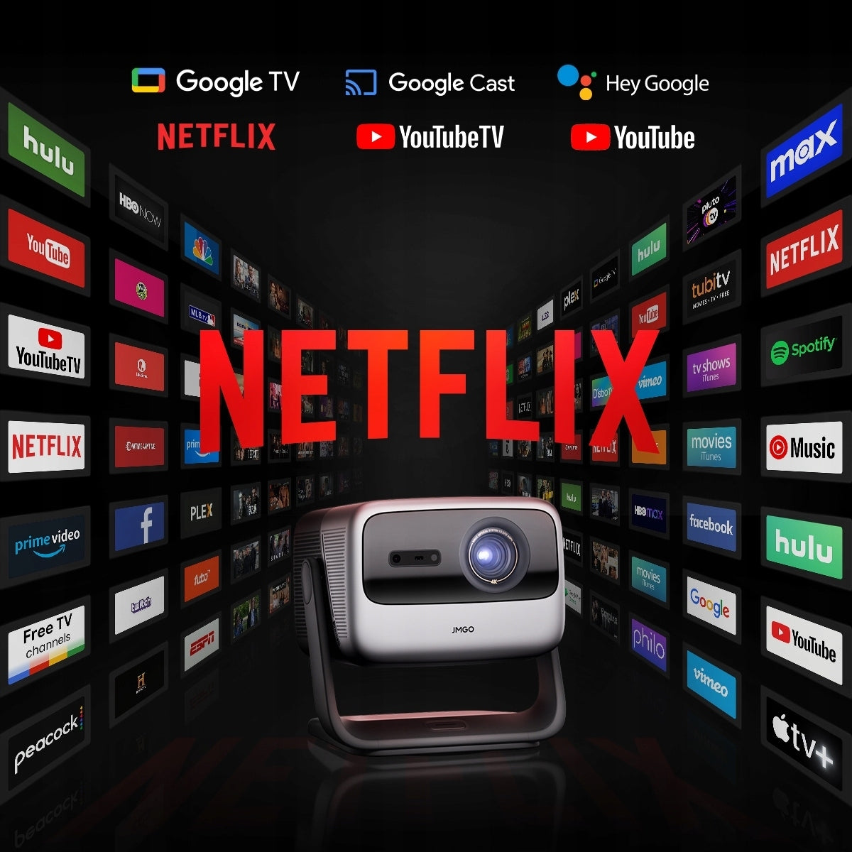 Projector JMGO N1S Ultimate 4K 3840 x 2160 3500 ANSI lumen Wi-Fi Bluetooth Brand JMGO