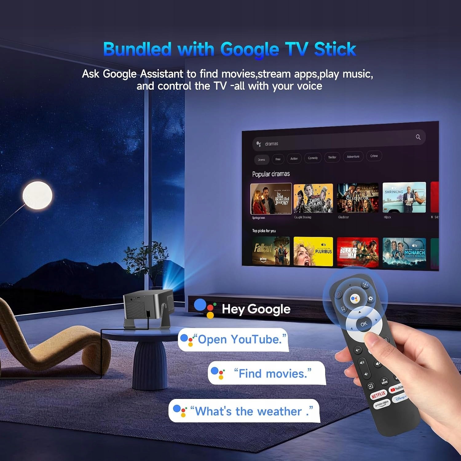 Projector LED Magcubic HY350 GT keystone Google TV & Offizial Apps Manufacturer code HY350 GT