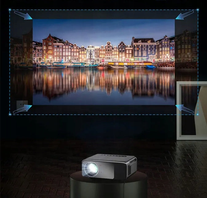 Projector Portable LED Built-in Speaker FULL HD 13000LM ZOOM 200 Manufacturer code Projektor domowy biurowy android