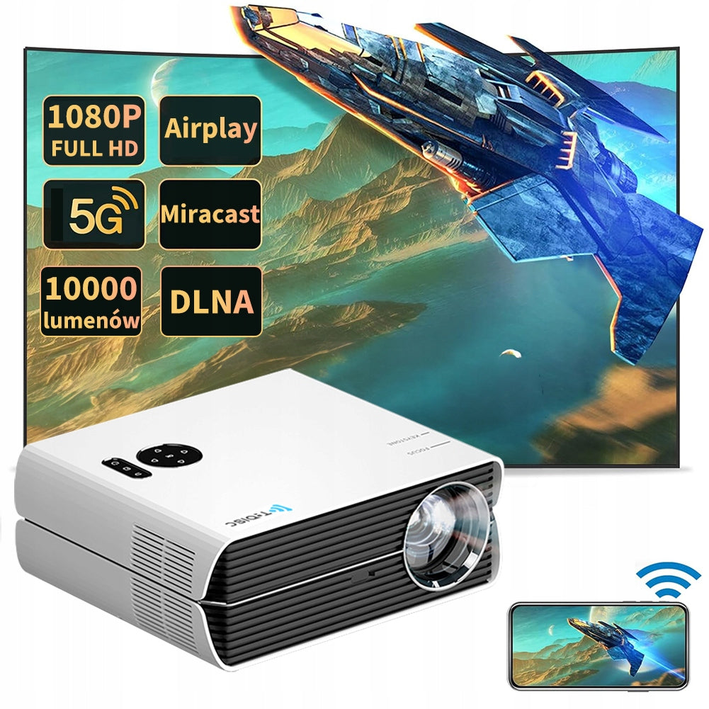 Projector TROISC GAMMA 10000 Lumens FULL HD 1080P WIFI Bluetooth