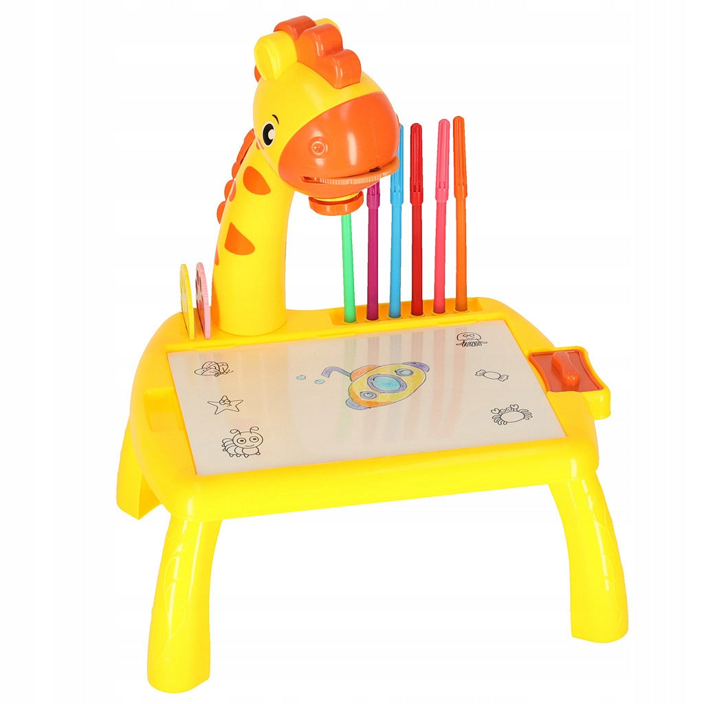 Projector Table Drawing Table Giraffe Yellow Kik Product width 31 cm