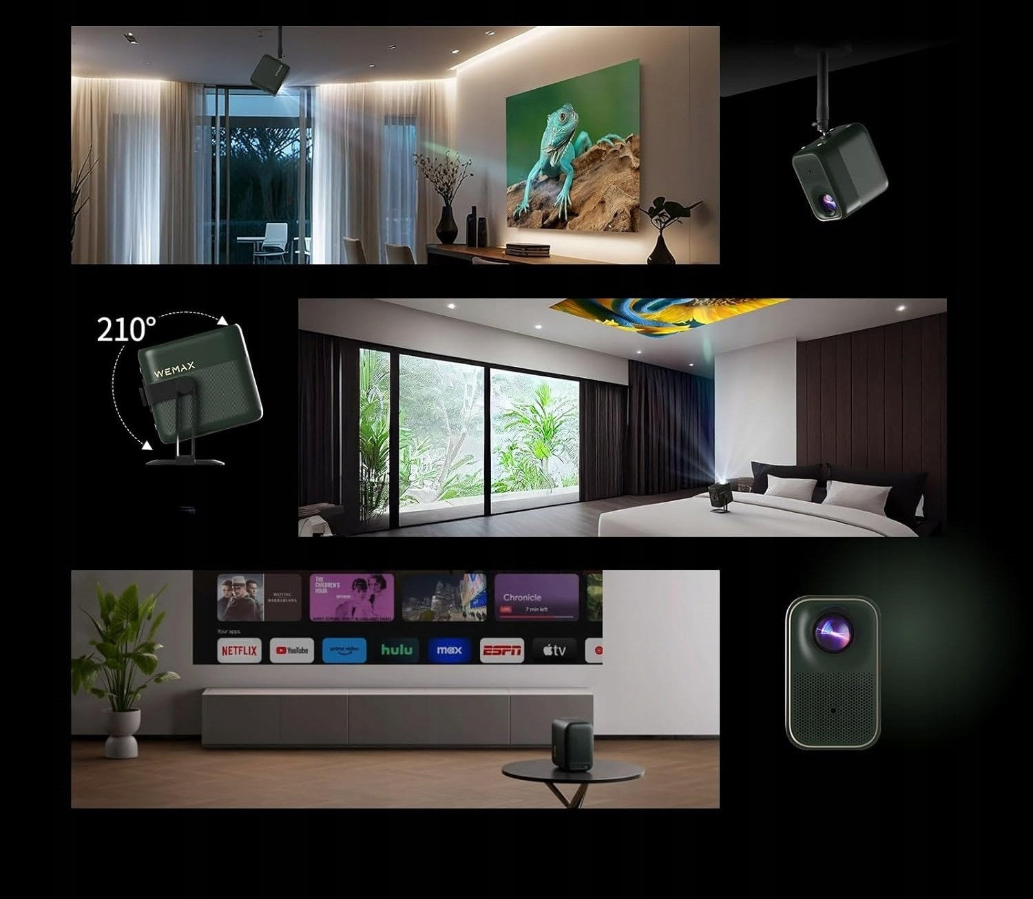 Projector WEMAX VP02 Full HD Google TV Smart Packaging status original
