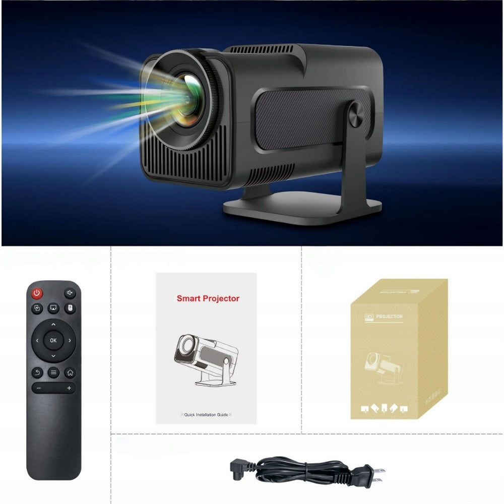 Projector WiFi Projector HY320 LED Remote Control Android TV 4K FULL HD 1080p Manufacturer code EUForHY320-4K
