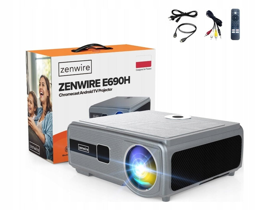 Projector Zenwire Full HD 1920x1080 Projector LED HDMI USB WiFi Bluetooth