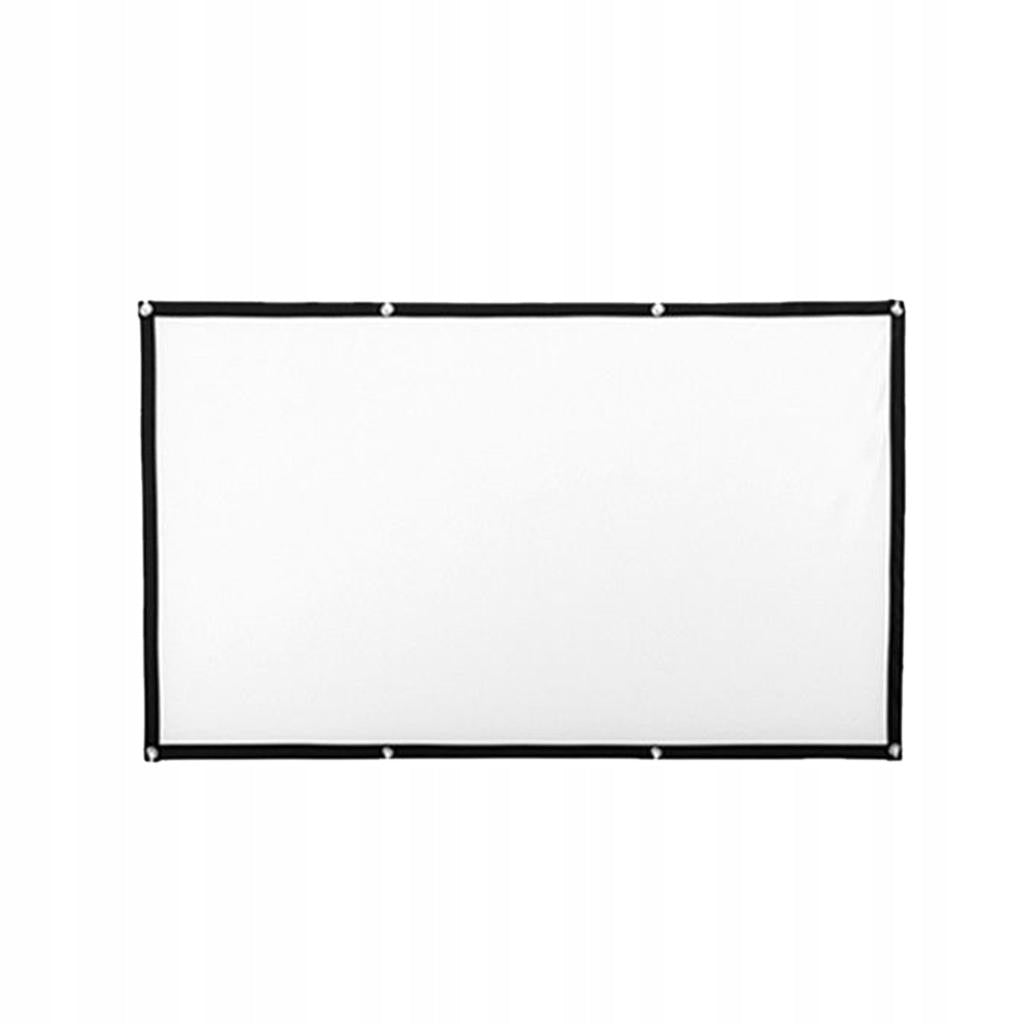 Projector screen foldable with hanging grommets 100 inches Model Ekran projektora z tkaniny