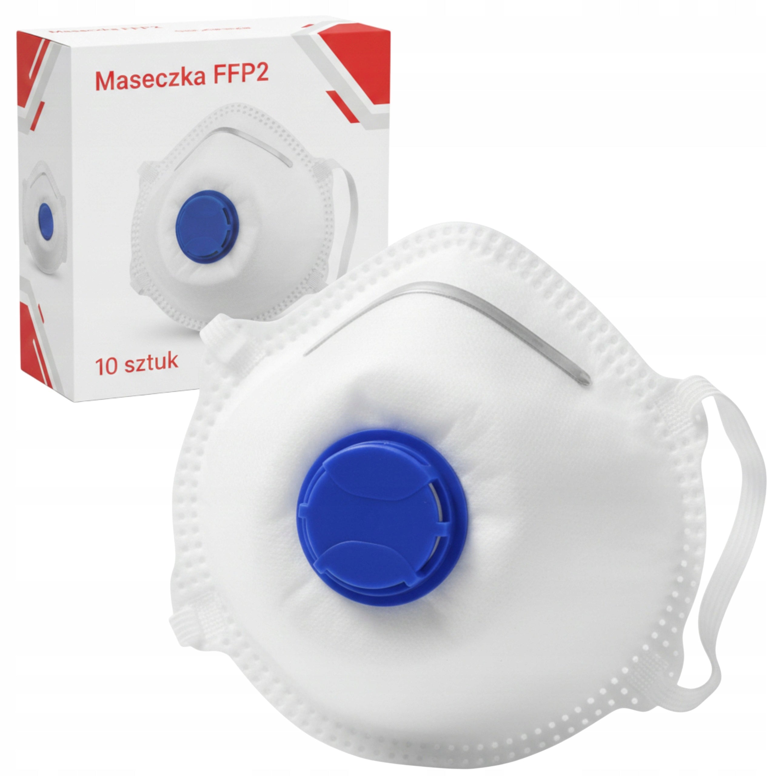 Protective Mask FFP2 10 Pcs Dustproof Half Mask with Valve