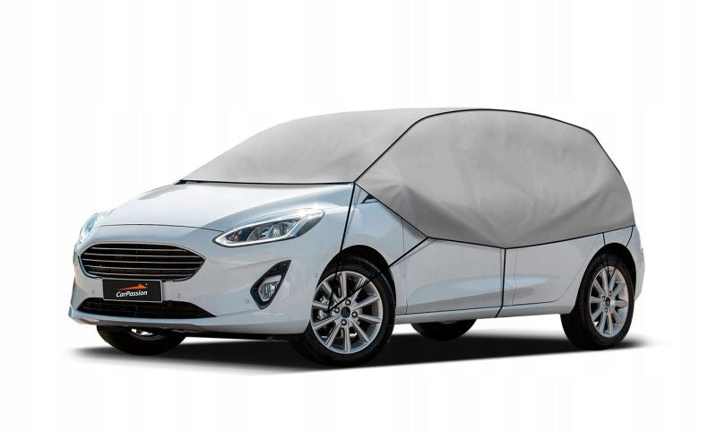 Protective Tarpaulin, Fits: Car, Size S/M, Colour:Grey,Line:Half