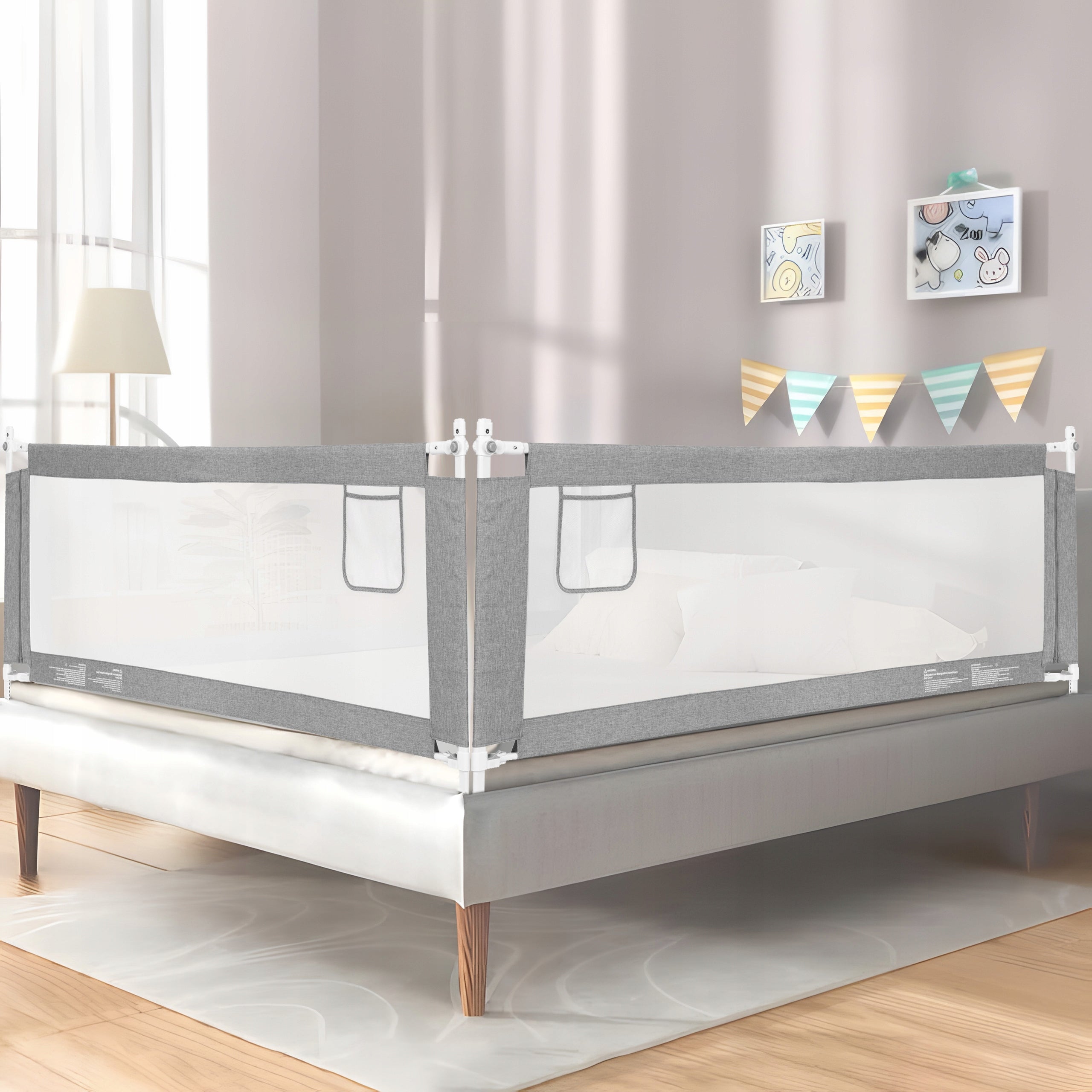 Protective barrier for bed 150 cm cover child protection Packaging status original