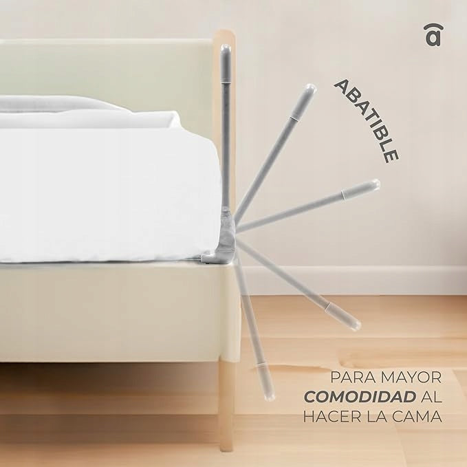 Protective barrier for bed Asalvo 150 cm beige folding stars Product weight with unit packaging 2.4 kg