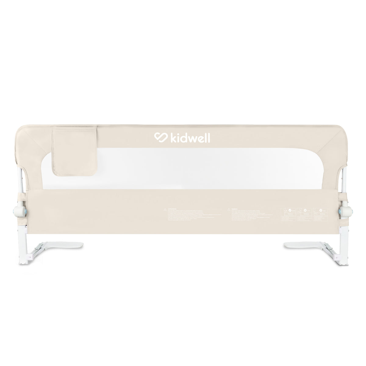 Protective barrier for bed KIDWELL Cori 150 cm beige extensions high Brand Kidwell