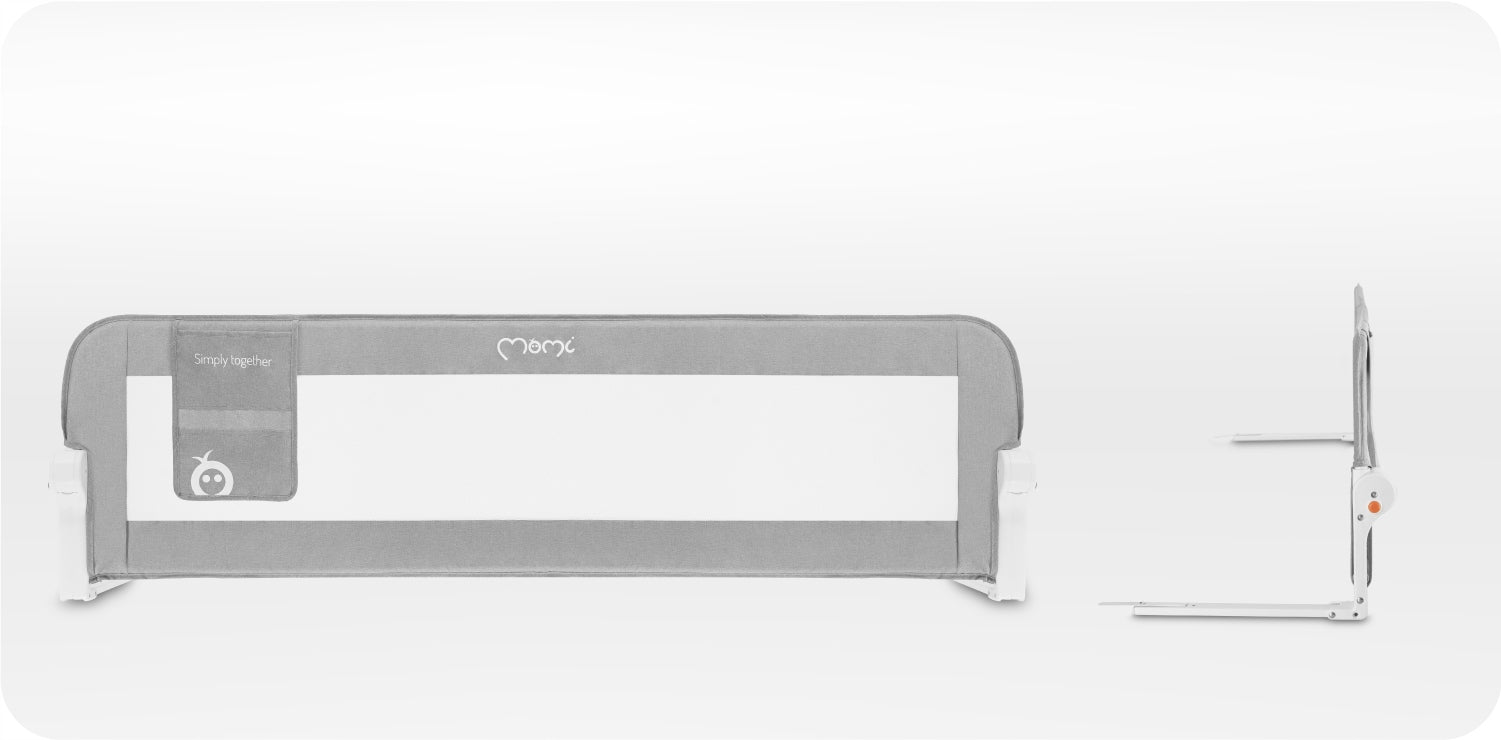 Protective barrier for bed - MoMi LEXI PLUS grey - safety gate Brand MoMi
