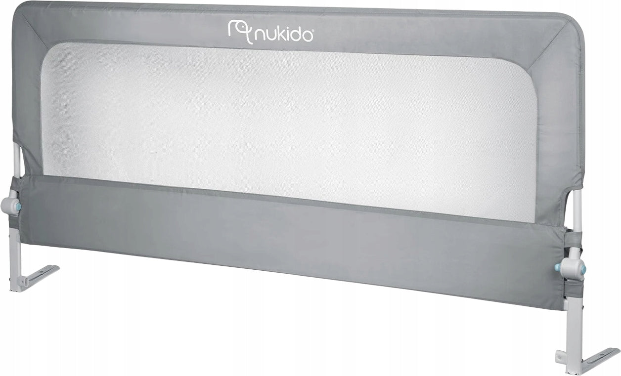 Protective barrier for bed Nukido NK-228 grey 200 cm