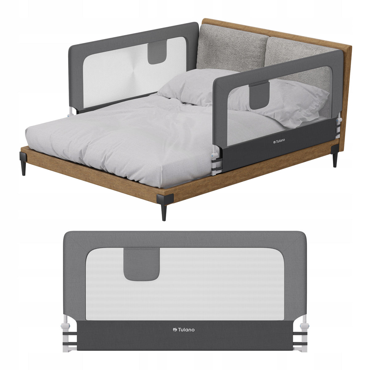 Protective barrier for bed TULANO Cover 25 150 cm x 67-83cm