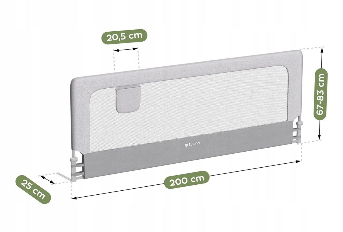 Protective barrier for bed TULANO Cover 30 White-grey Brand TULANO