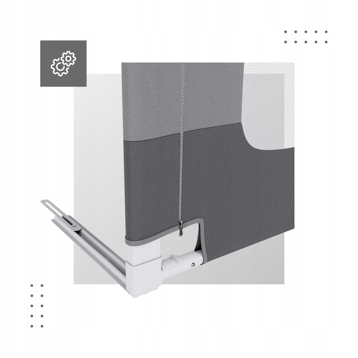 Protective barrier for bed TULANO Cover 48 180 cm x 70 cm Brand TULANO