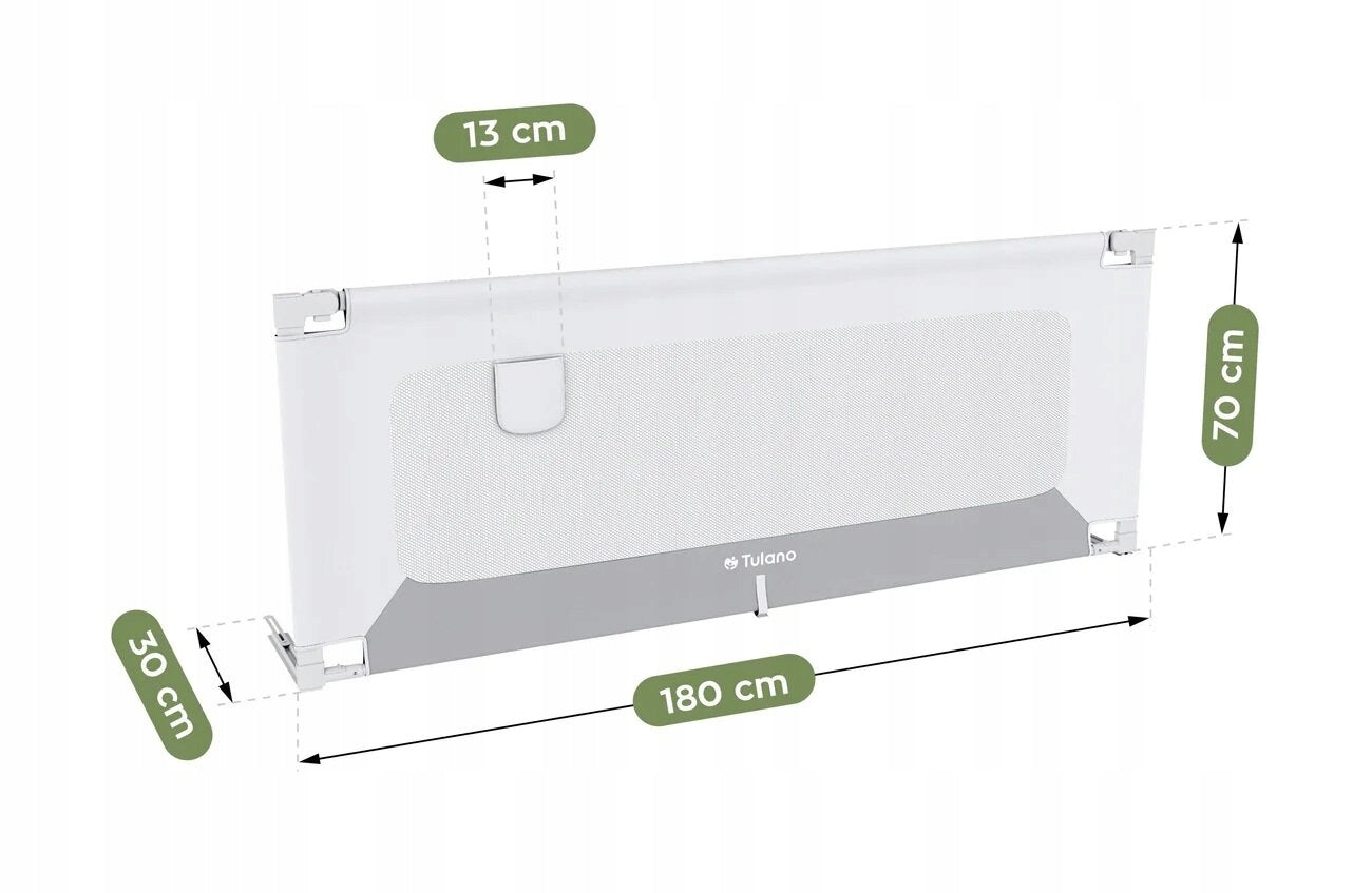 Protective barrier for bed TULANO Cover 48 White-grey Brand TULANO