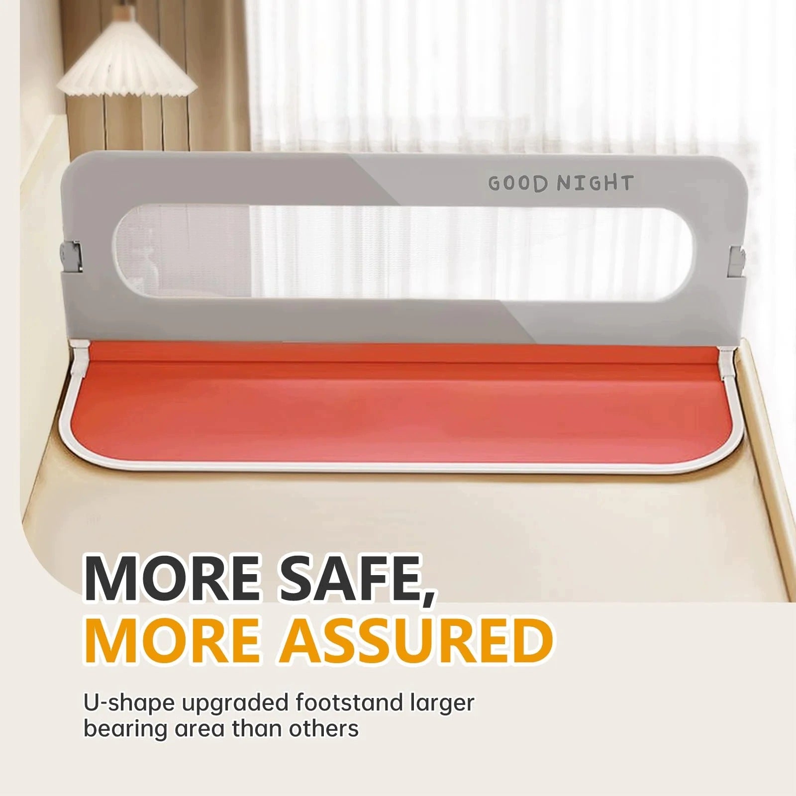 Protective barrier for children's bed 120 cm protection for toddlers Manufacturer code BGBBR01/BGBBR02/BGBBR03