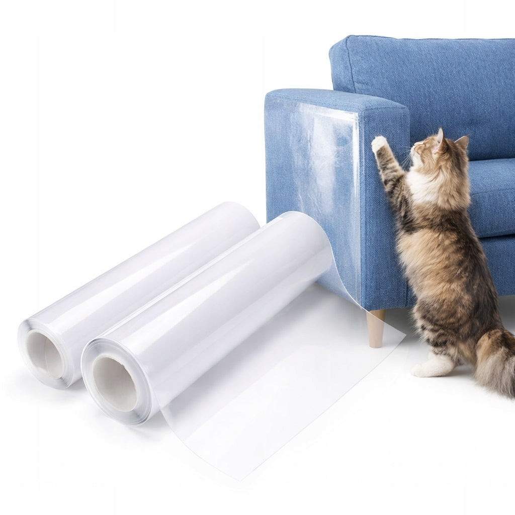 Protective film for furniture against cats 2pcs 300x30cm transparent without traces