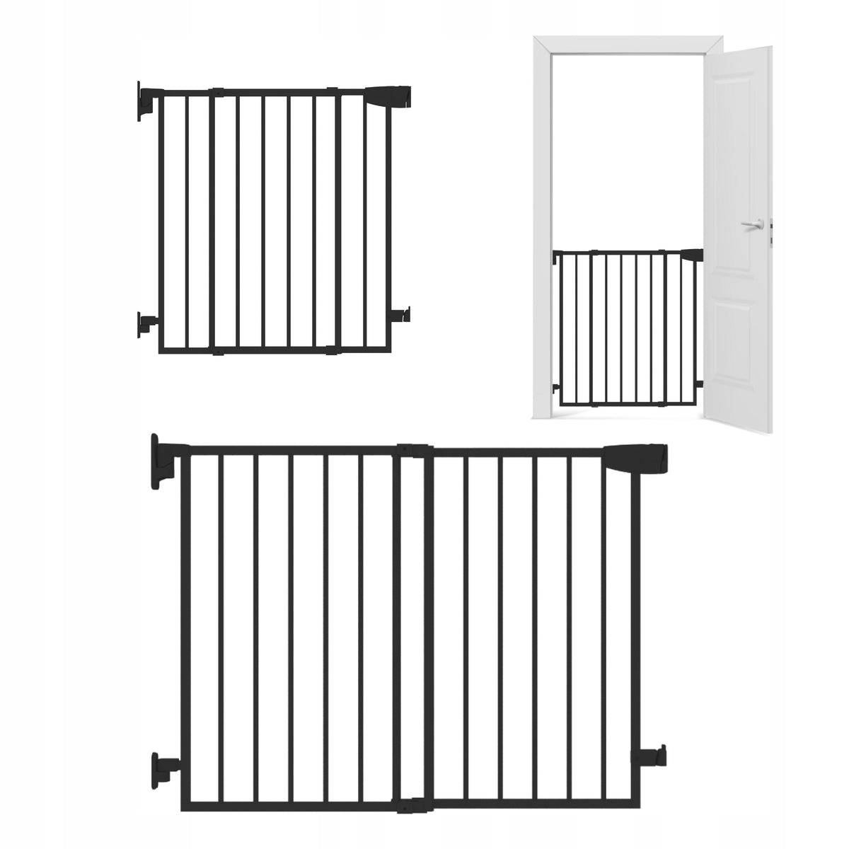 Protective gate stairs fireplace door TULANO protects children and animals