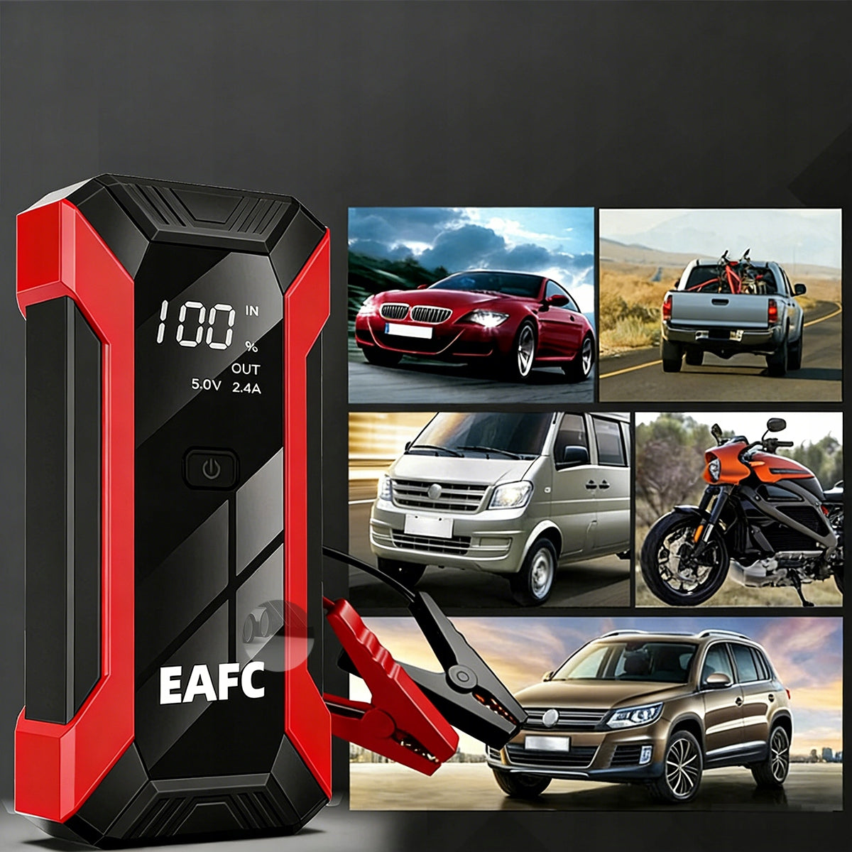 Przenośny rozrusznik awaryjny Jump Starter 2000A Powerbank 26800mAh Brand EAFC