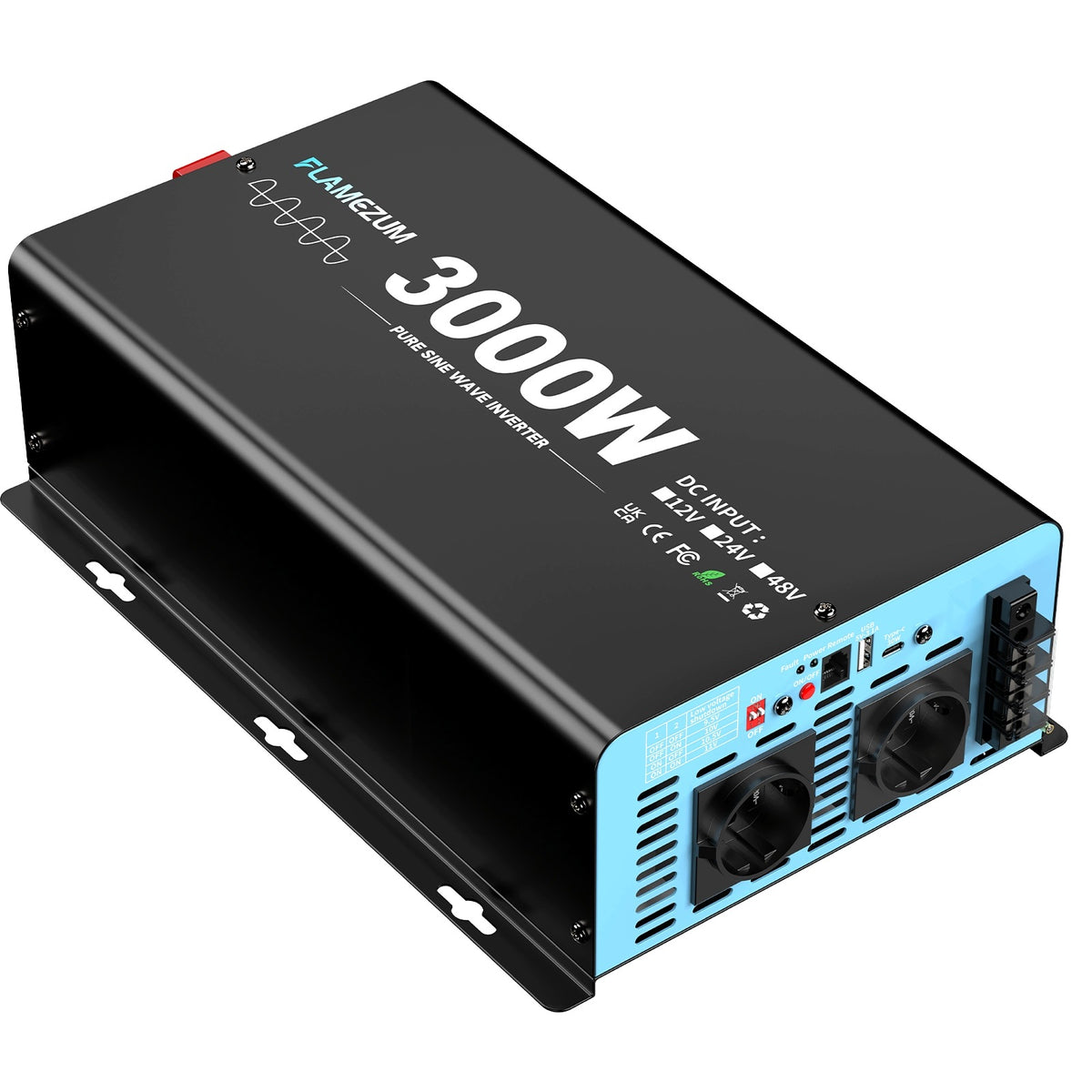 Przetwornica samochodowa 12V 230V 3000W 6000W czysty sinus Packaging status original