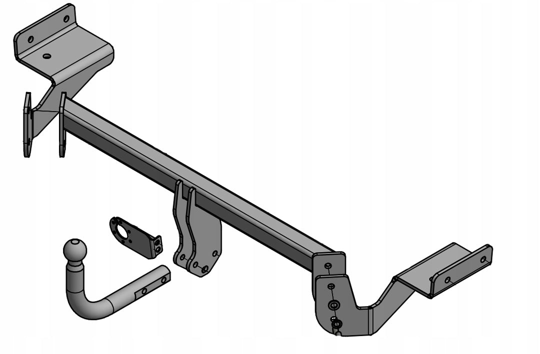 Pull 1300kg Kia Venga TOWBAR from 2009 2019r beam 7 PIN with SOCKET Packaging status replacement