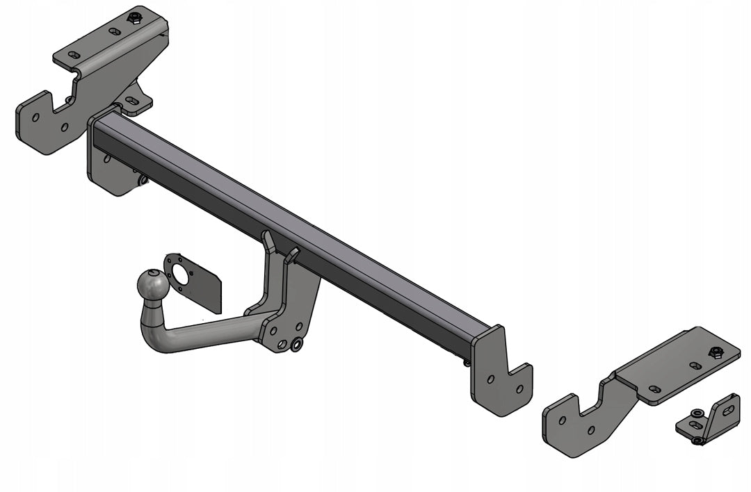 Pull 1700kg TOWING HOOK Peugeot 307 SW Kombi from 2001 2008r beam 7 PIN Packaging status replacement