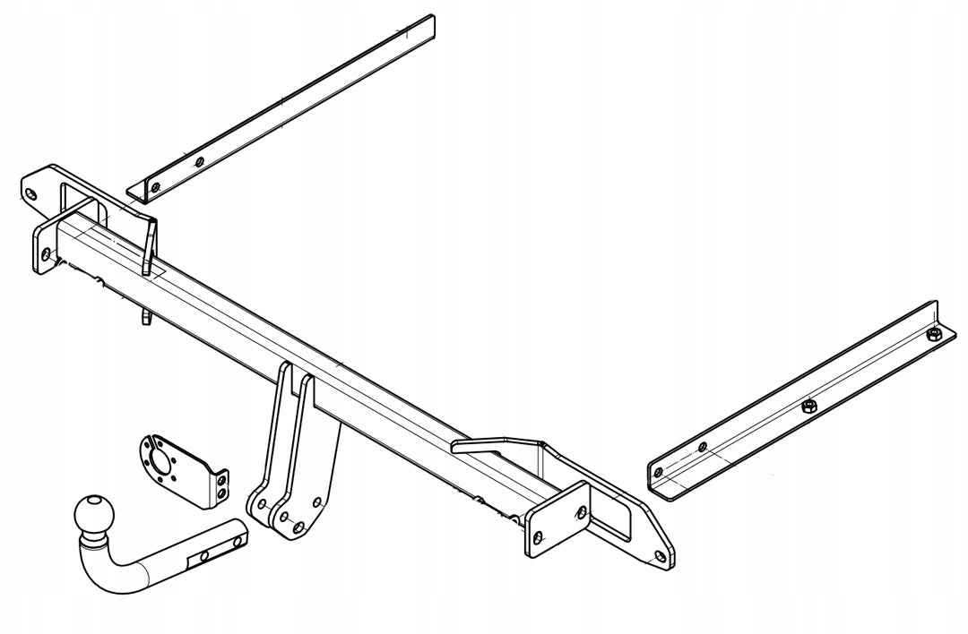 Pull 1800kg TOWING HOOK Opel Astra J since 09.2010 2015 beam 7 PIN Packaging status replacement