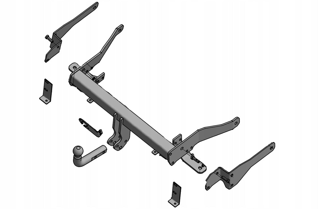 Pull 2500kg TOWING HOOK Chevrolet Captiva I SUV since 2006 beam 7 PIN Packaging status replacement