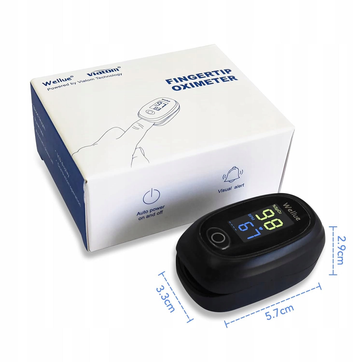 Pulse Oximeter Oxygen Saturation Meter Heart Rate Monitor Wellue EAN (GTIN) 5908453115928