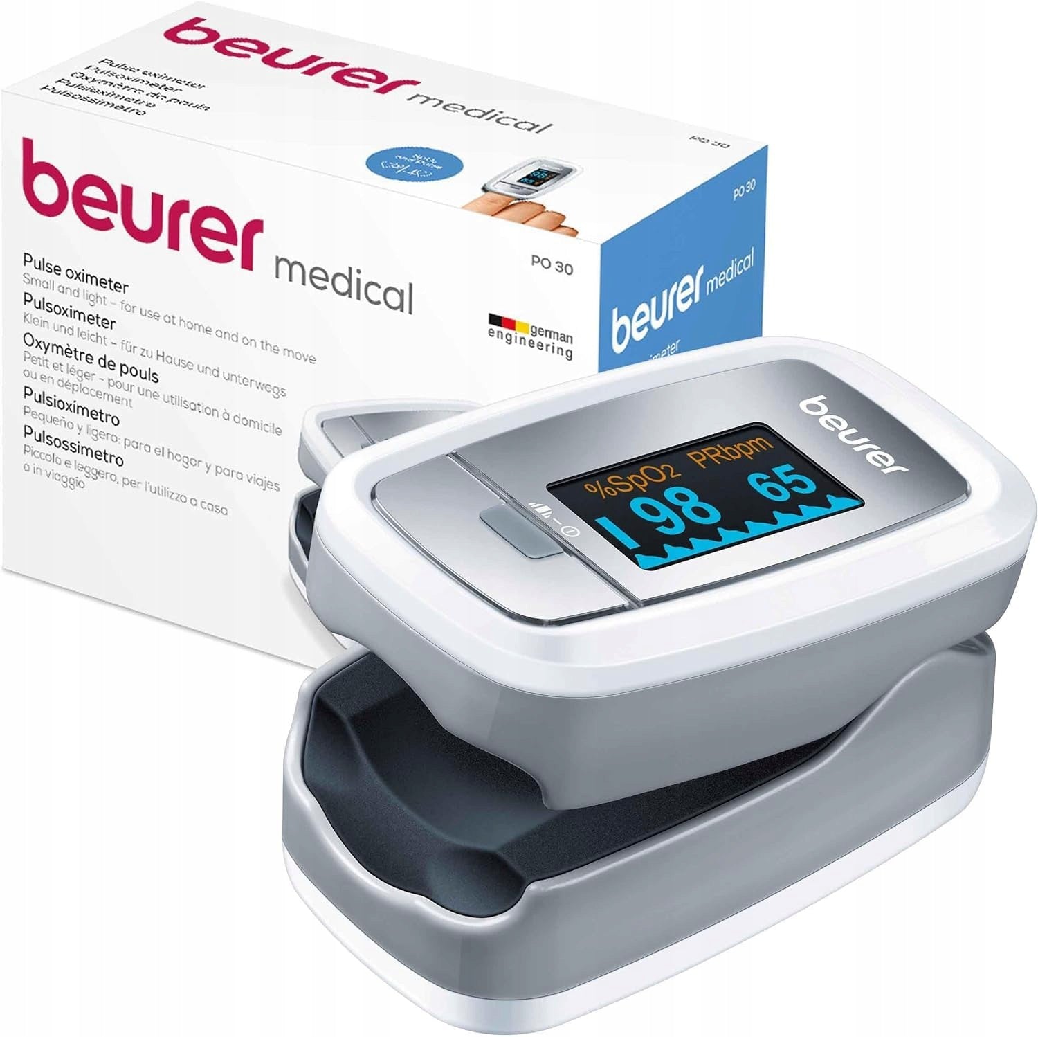 Pulse oximeter Beurer PO 30 finger SpO2 and pulse measurement