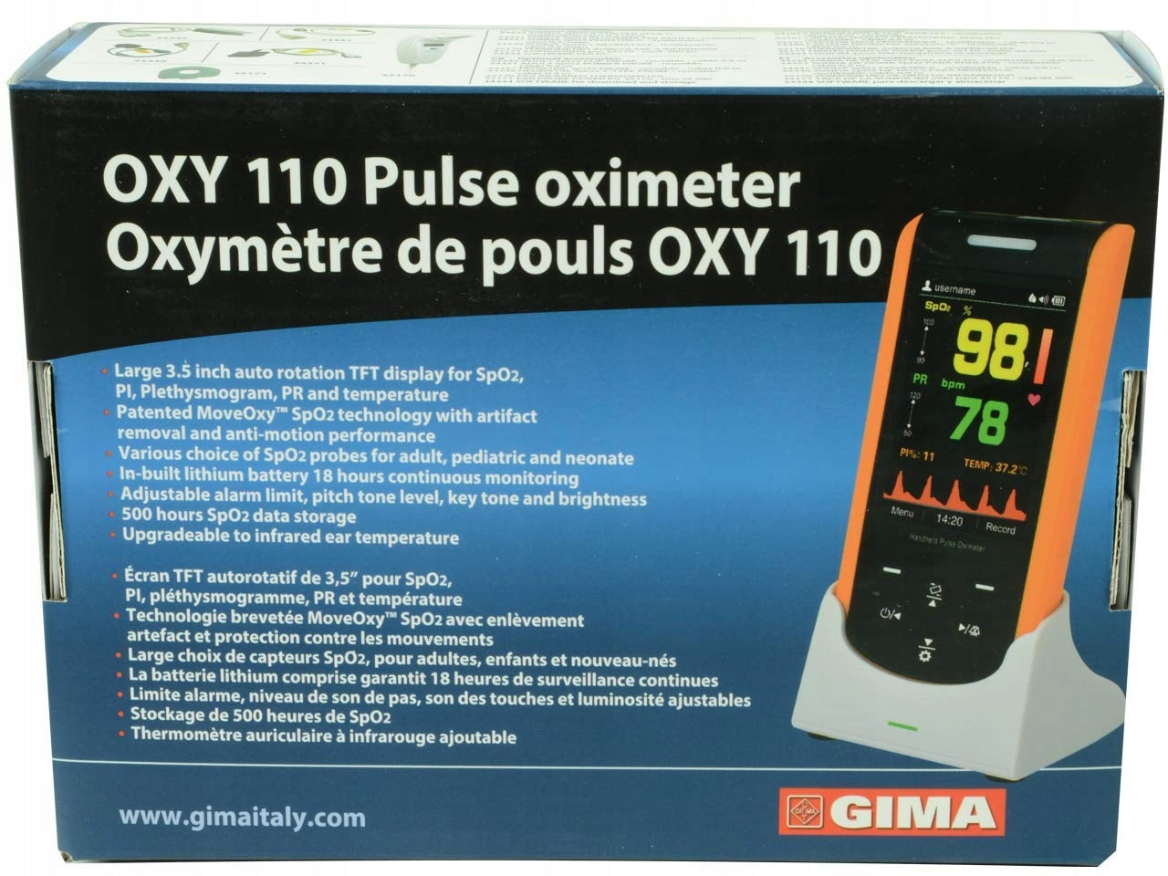 Pulse oximeter Oxy 110 SP20 Packaging status original