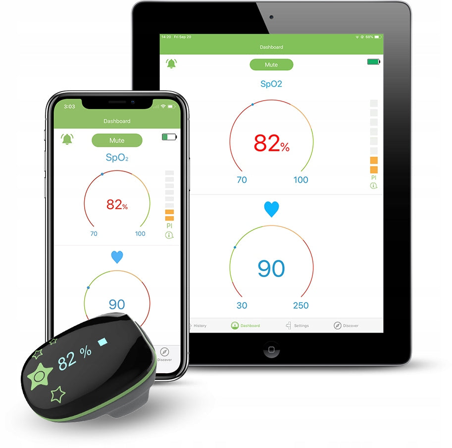 Pulse oximeter Wellue KidsO2 black Medical device type accessories for a medical device or a product without an intended medical purpose
