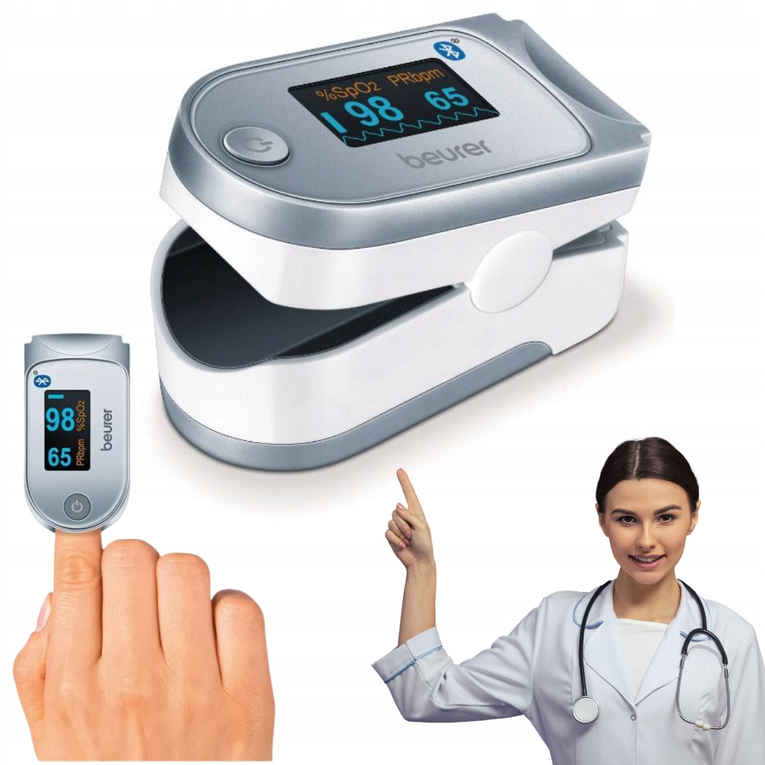 Pulse oximeter with Bluetooth and HealthManager Pro app