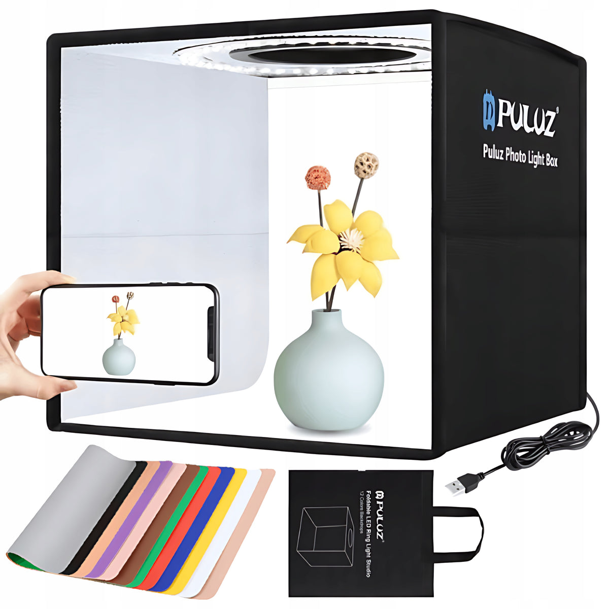 Puluz Photo Tent Shadowless LED 25cm For Product Photos