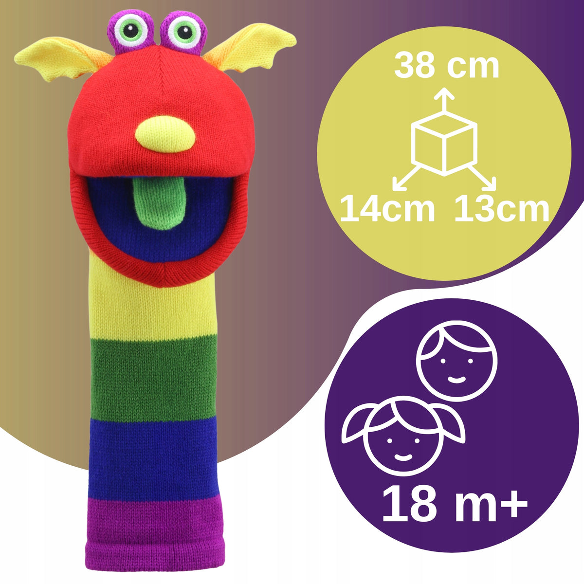 Puppet for learning to talk fun and therapy child toy for children SOX Brand Puppet Company