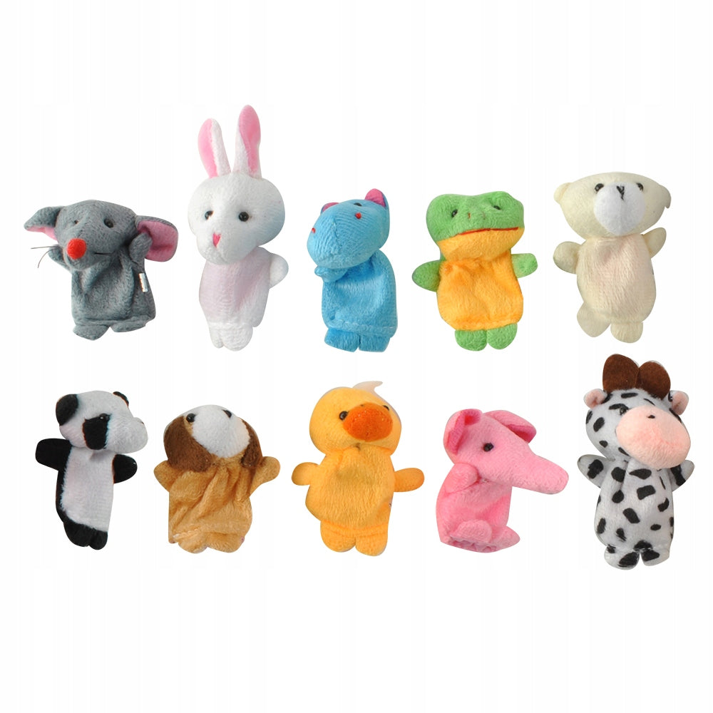 Puppets on Fingers Plush Toys 10 pcs Set Puppet Theatre Plush Color multicolor