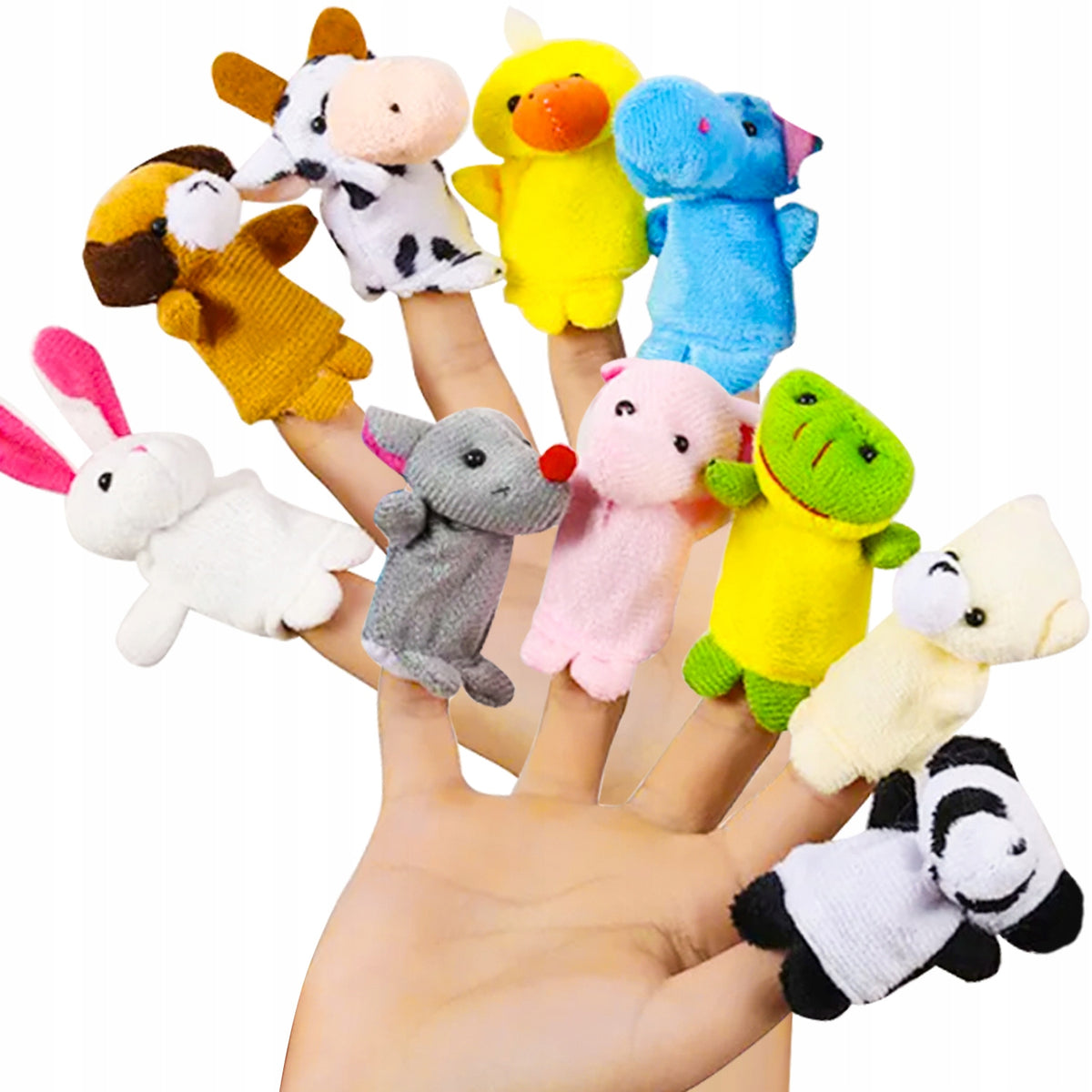 Puppets on Fingers Plush Toys 10 pcs Set Puppet Theatre Plush