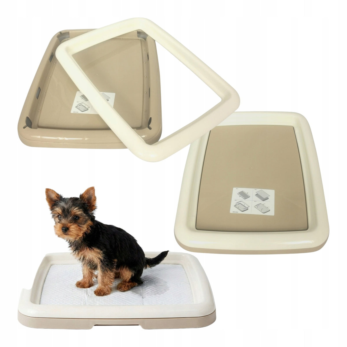 Puppy Dog Cuvette Toilet NON-SLIP Learning to Pee 48x38cm S