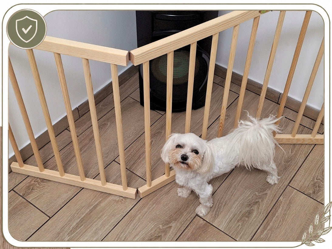 Puppy dog fence playpen FOLDING for home 2in1 wooden enclosure 360x61 Manufacturer code Kojec KBP90/360 drewno